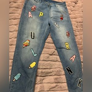 RARE Paul Frank Patchwork Jeans